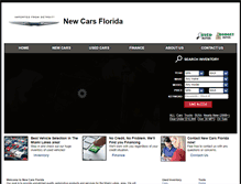 Tablet Screenshot of newcarsflorida.com